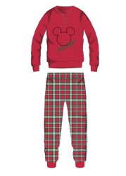   Disney Mickey egér téli vastag karácsonyi férfi pizsama - pamut flanel pizsama - XXL