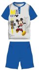   Disney Mickey egér nyári rövid ujjú gyerek pizsama - pamut jersey pizsama - középkék - 110