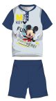   Disney Mickey egér nyári rövid ujjú gyerek pizsama - pamut jersey pizsama - sötétkék - 98