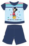   Disney Mickey egér nyári rövid ujjú baba pizsama - pamut jersey pizsama - sötétkék - 86