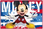   Disney Mickey egér fürdőszobai kilépő, szőnyeg - 50 x 80 cm 