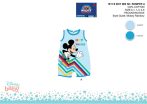   Disney Mickey egér nyári ujjatlan baba rugdalózó - Hey There felirattal - világoskék-világoskék - 0-1 hónapos babának