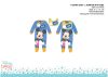 Disney Mickey egér baba rugdalózó előkével - acélkék - 0-1 hónapos babának Disney Mickey egér baba rugdalózó előkével - acélkék - 0-1 hónapos babának