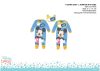 Disney Mickey egér baba rugdalózó előkével - világoskék - 3-6 hónapos babának Disney Mickey egér baba rugdalózó előkével - világoskék - 3-6 hónapos babának