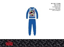   Disney Mickey egér vékony pamut gyerek pizsama - jersey pizsama - középkék - 116