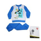   Téli pamut gyerek pizsama - Mickey egér - középkék - 104
