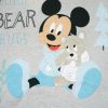 Téli vastag pamut baba pizsama - Mickey egér - középkék - 92