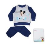   Téli vastag pamut baba pizsama - Mickey egér - sötétkék - 86
