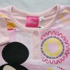 Hosszú vékony pamut gyerek pizsama - Minnie egér pillangókkal - Jersey - világosrózsaszín - 122