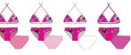   Disney Minnie egér kétrészes fürdőruha kislányoknak - pink - 128