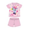 Nyári rövid ujjú pamut baba pizsama - Disney Minnie egér - csillagos - világosrózsaszín - 80
