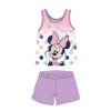 Nyári ujjatlan pamut baba pizsama - Disney Minnie egér - világoslila - 80 Nyári ujjatlan pamut baba pizsama - Disney Minnie egér - világoslila - 80