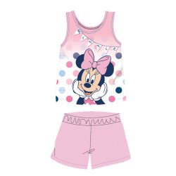   Nyári ujjatlan pamut baba pizsama - Disney Minnie egér - világosrózsaszín - 92