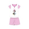 Nyári rövid ujjú gyerek pamut pizsama - Disney Minnie egér - Minnie felirattal - világosrózsaszín - 110