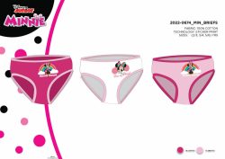   3 darabos kislány pamut bugyi - Disney Minnie egér - 122-128