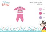   Téli pamut interlock baba pizsama - Disney Minnie egér - rózsaszín - 92