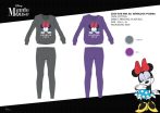   Téli pamut interlock női pizsama - Disney Minnie egér - Morning Face felirattal - lila - M