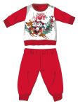   Disney Minnie egér téli vastag karácsonyi baba pizsama - pamut flanel pizsama - piros - 98