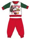 Disney Minnie egér téli vastag karácsonyi baba pizsama - pamut flanel pizsama - piros-zöld - 80 Disney Minnie egér téli vastag karácsonyi baba pizsama - pamut flanel pizsama - piros-zöld - 80