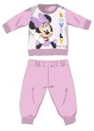  Disney Minnie egér baba polár pizsama - téli vastag pizsama - világosrózsaszín - 86