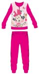   Disney Minnie egér polár pizsama - téli vastag gyerek pizsama - pink - 128