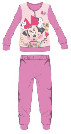 Disney Minnie egér polár pizsama - téli vastag gyerek pizsama - rózsaszín - 122