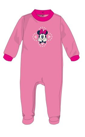 Disney Minnie egér baba velúr rugdalózó - roz - 1-3 hónapos babának