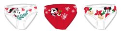   Disney Minnie egér karácsonyi kislány bugyi - 3 darabos pamut bugyi - 110-116