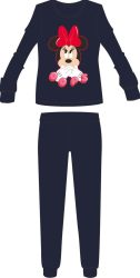   Disney Minnie egér női vékony pamut pizsama - jersey pizsama - sötétkék - XL