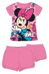   Disney Minnie egér pamut nyári együttes - póló-rövidnadrág szett - rózsaszín - 116