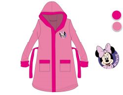   Disney Minnie egér kapucnis pamut köntös gyerekeknek - rózsaszín - 122-128