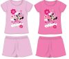 Disney Minnie egér pamut nyári együttes - póló-rövidnadrág szett - világosrózsaszín - 110 Disney Minnie egér pamut nyári együttes - póló-rövidnadrág szett - világosrózsaszín - 110