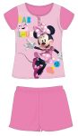 Disney Minnie egér nyári rövid ujjú gyerek pizsama - pamut jersey pizsama - rózsaszín - 104 Disney Minnie egér nyári rövid ujjú gyerek pizsama - pamut jersey pizsama - rózsaszín - 104