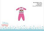   Disney Minnie egér baba pizsama - jersey pamut pizsama - sötétrózsaszín - 98