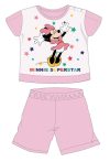 Disney Minnie egér nyári rövid ujjú baba pizsama - pamut jersey pizsama - Minnie Superstar felirattal - világosrózsaszín - 86