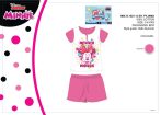   Disney Minnie egér nyári rövid ujjú gyerek pizsama - pamut pizsama - rózsaszín - 116