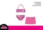   Disney Minnie egér fürdőruha szett kislányoknak - bikini+szoknya - sötétrózsaszín - 104