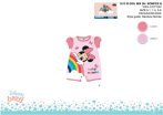   Disney Minnie egér nyári rövid ujjú baba rugdalózó - világosrózsaszín-rózsaszín - 1-3 hónapos babának