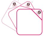   Disney Minnie egér kapucnis babatörölköző hímzett mintával - 70 x 70 cm - pink
