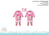 Disney Minnie egér baba rugdalózó előkével - rózsaszín-piros - 0-1 hónapos babának Disney Minnie egér baba rugdalózó előkével - rózsaszín-piros - 0-1 hónapos babának
