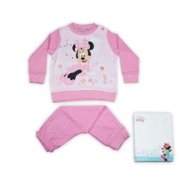   Téli vastag pamut baba pizsama - Minnie egér - világosrózsaszín - 92