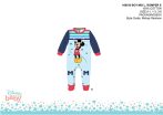   Disney Mickey egér baba rugdalózó - világoskék-piros - 1-3 hónapos babának