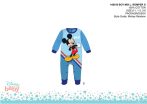   Disney Mickey egér baba rugdalózó - világoskék-sötétkék - 0-1 hónapos babának