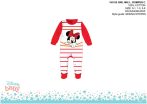   Disney Minnie egér baba rugdalózó - fehér-piros - 0-1 hónapos babának