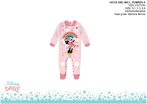   Disney Minnie egér baba rugdalózó - galléros - Minnie Mouse felirattal - világosrózsaszín-rózsaszín - 0-1 hónapos babának