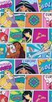 Disney Hercegnők gyerek strandtörölköző - 67x137 - kockás Disney Hercegnők gyerek strandtörölköző - 67x137 - kockás