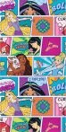   Disney Hercegnők gyerek strandtörölköző - 67x137 - kockás