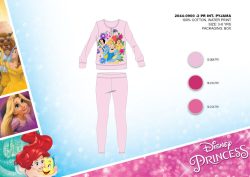   Téli pamut interlock gyerek pizsama - Disney Hercegnők - világosrózsaszín - 98