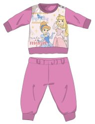   Disney Hercegnők téli vastag baba pizsama - pamut flanel pizsama - rózsaszín - 92