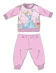   Disney Hercegnők téli pamut baba pizsama - interlock pizsama - világosrózsaszín - 80